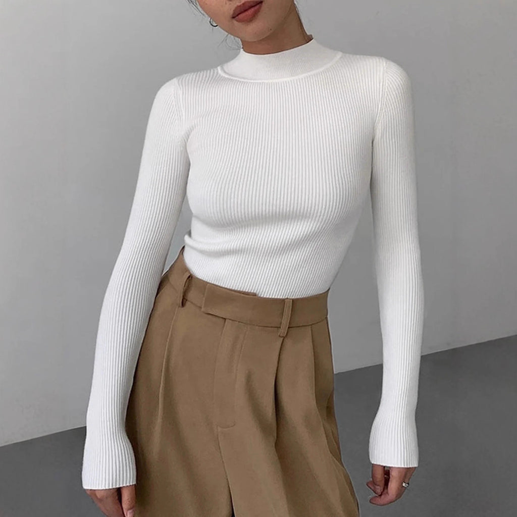 top girocollo donna outfit chic moderno