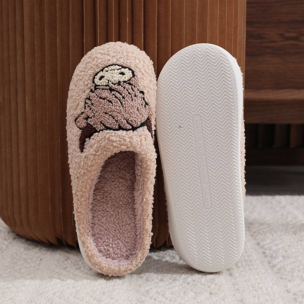 Pantofole in Cotone con Stampa Mucca delle Highlands – Idea Regalo Natale