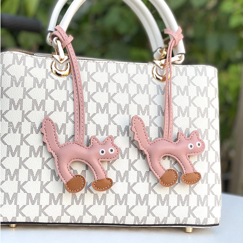 Ciondolo Mini Gatto in Pelle PU