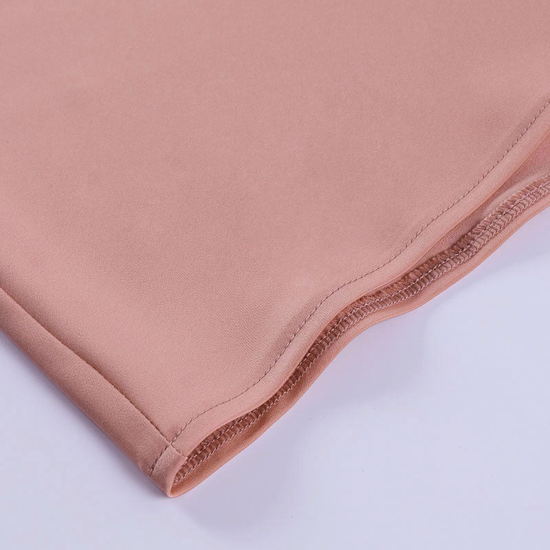 Vestito da Festa in Raso con Scollo a V e Schiena Scoperta